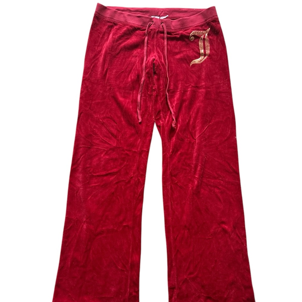 Juicy Couture Red Low-rise Tracksuit pants